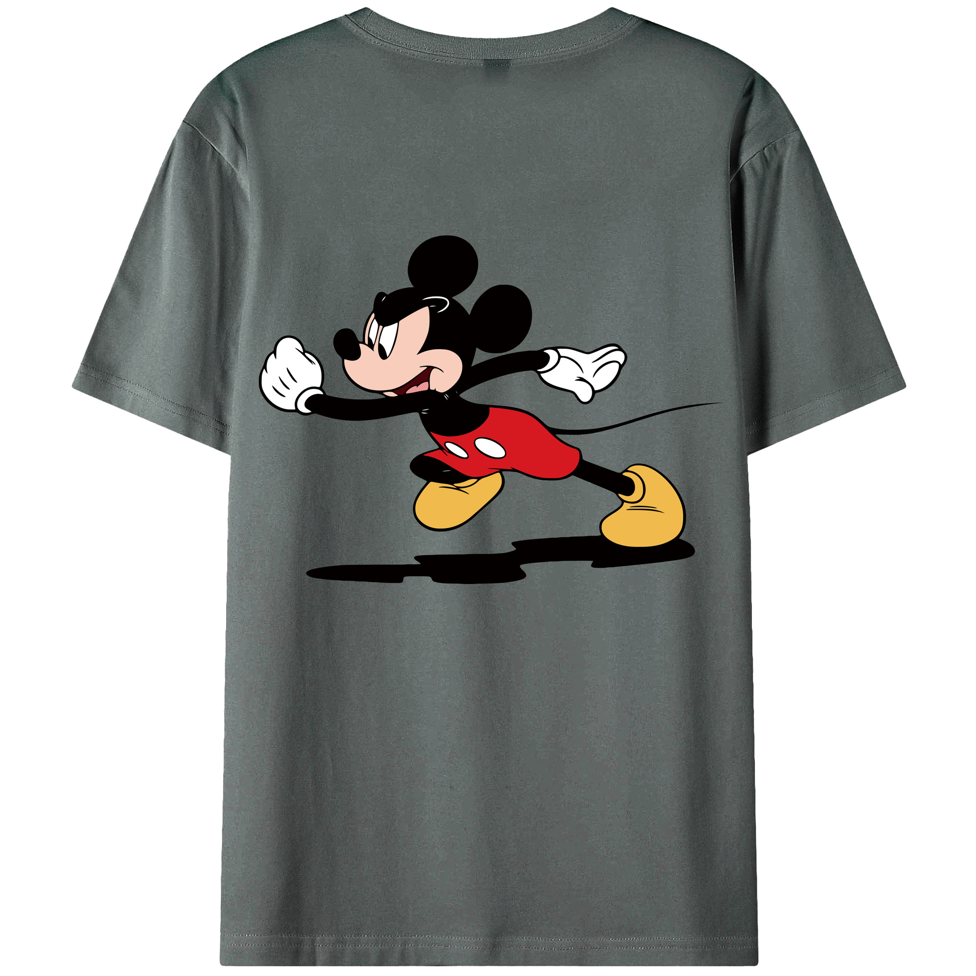 （画像用） ミッキーマウス Mickey Mouse 綿100％半袖Tシャツ（背面プリント）